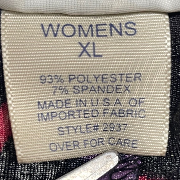 Women’s Multi Floral, XL Travel Smith Slinky Wide Leg Pants - Picture 6 of 9